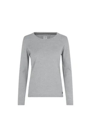 SEVEN SEAS The knit | Damen Altgrau meliert