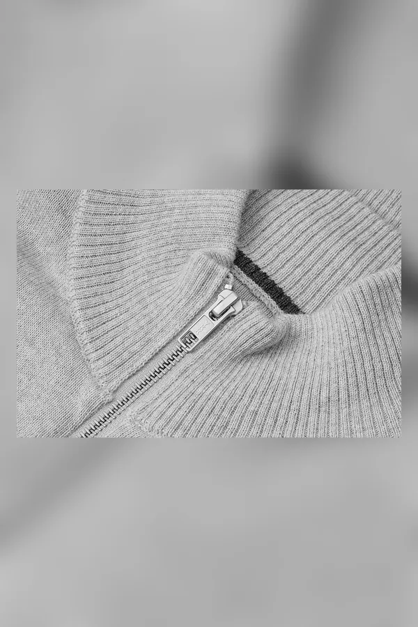 SEVEN SEAS The cardigan Altgrau meliert