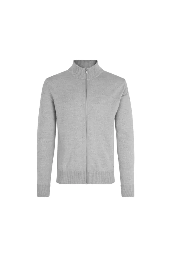 SEVEN SEAS The cardigan Altgrau meliert