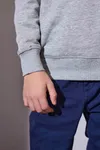 CORE Sweatshirt | Kinder Grau meliert