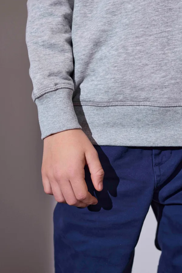 CORE Sweatshirt | Kinder Grau meliert