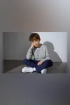 CORE Sweatshirt | Kinder Grau meliert