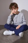 CORE Sweatshirt | Kinder Grau meliert