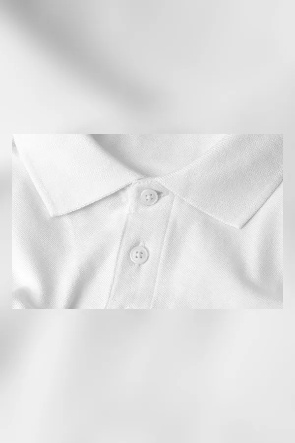 Poloshirt | ökologisch Weiss