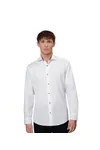 SEVEN SEAS Fine Twill Contrast | modern Weiss