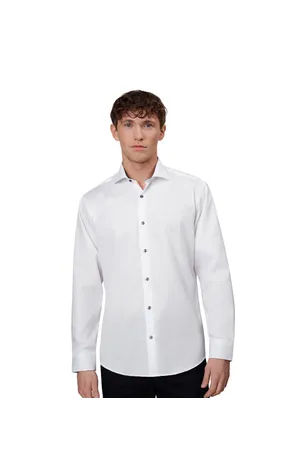 SEVEN SEAS Fine Twill Contrast | modern Weiss