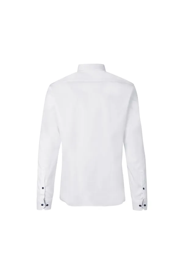 SEVEN SEAS Fine Twill Contrast | modern Weiss