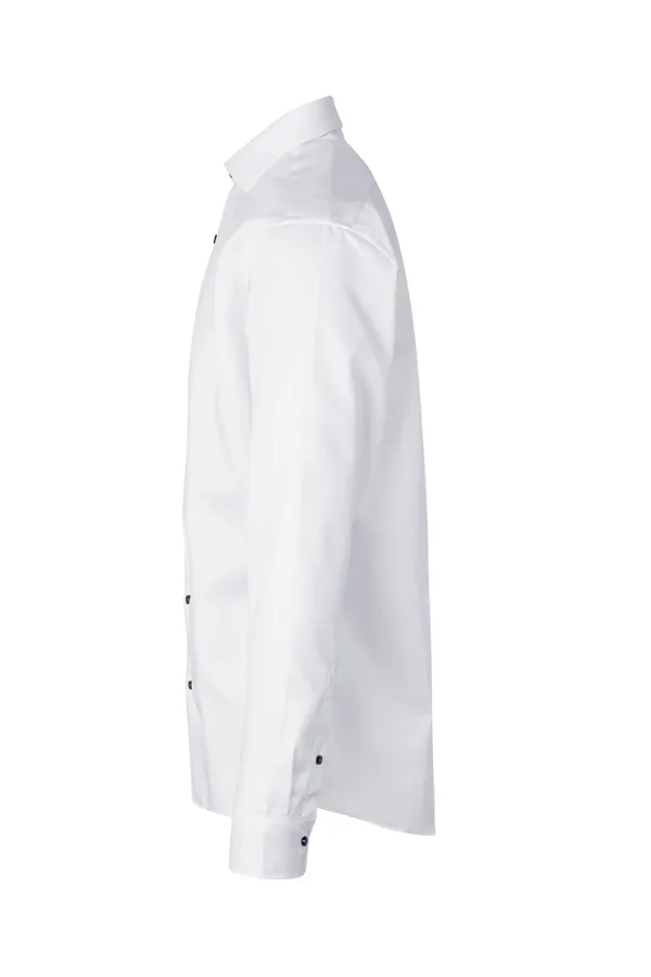 SEVEN SEAS Fine Twill Contrast | modern Weiss