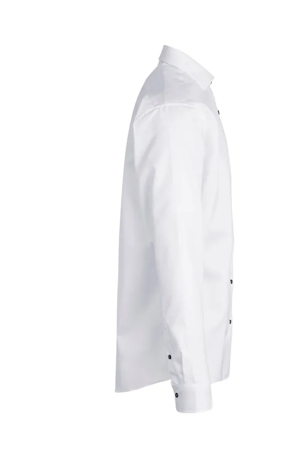 SEVEN SEAS Fine Twill Contrast | modern Weiss