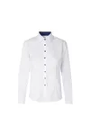 SEVEN SEAS Fine Twill Contrast | modern | Damen Weiss
