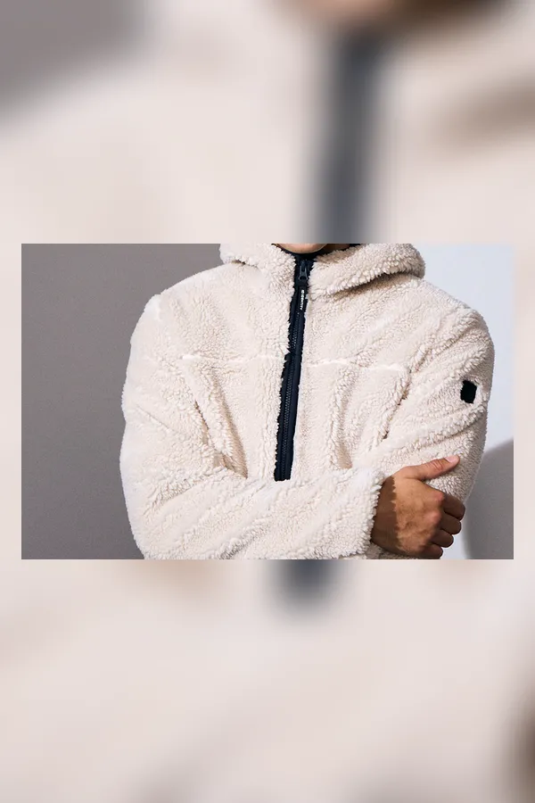 Pile Fleecejacke Off-white