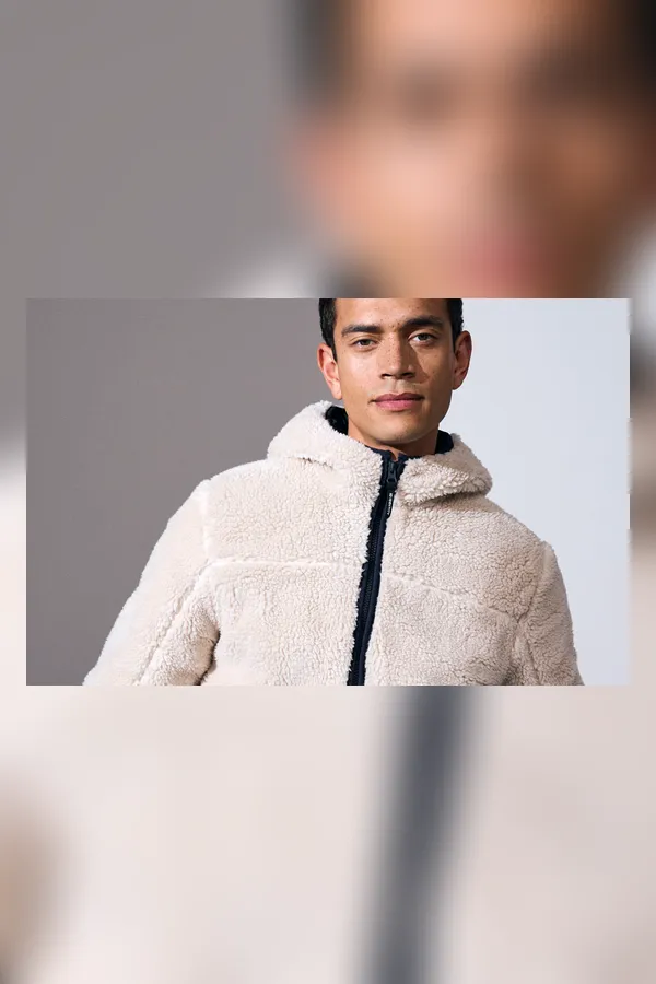 Pile Fleecejacke Off-white