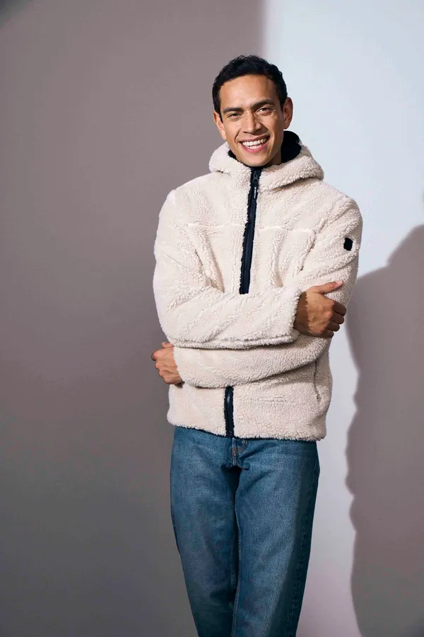 Pile Fleecejacke Off-white