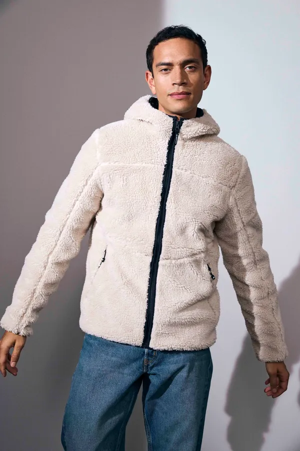 Pile Fleecejacke Off-white