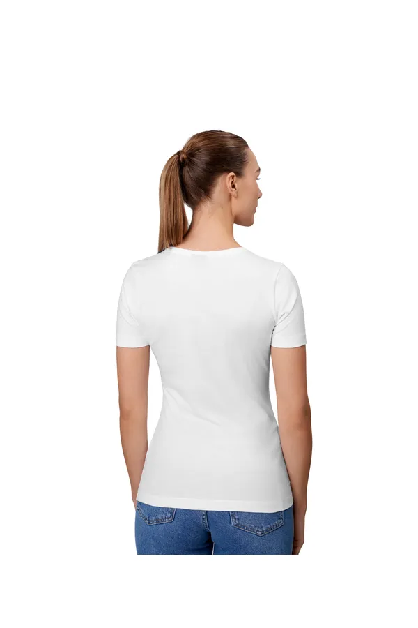 Stretch T-Shirt | Komfort | Damen Weiss