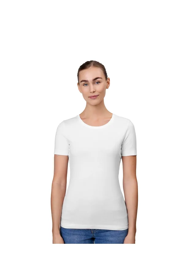 Stretch T-Shirt | Komfort | Damen Weiss