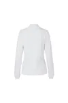 Langarm Poloshirt | Stretch | Damen Weiss