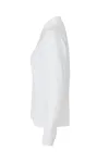 Langarm Poloshirt | Stretch | Damen Weiss