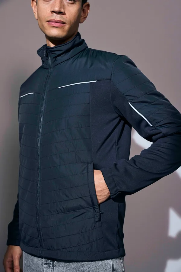 Zip-n-Mix Jacke | Hybrid Navy