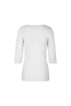 Stretch T-Shirt | ¾ Ärmel | Damen Weiss