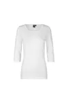 Stretch T-Shirt | ¾ Ärmel | Damen Weiss