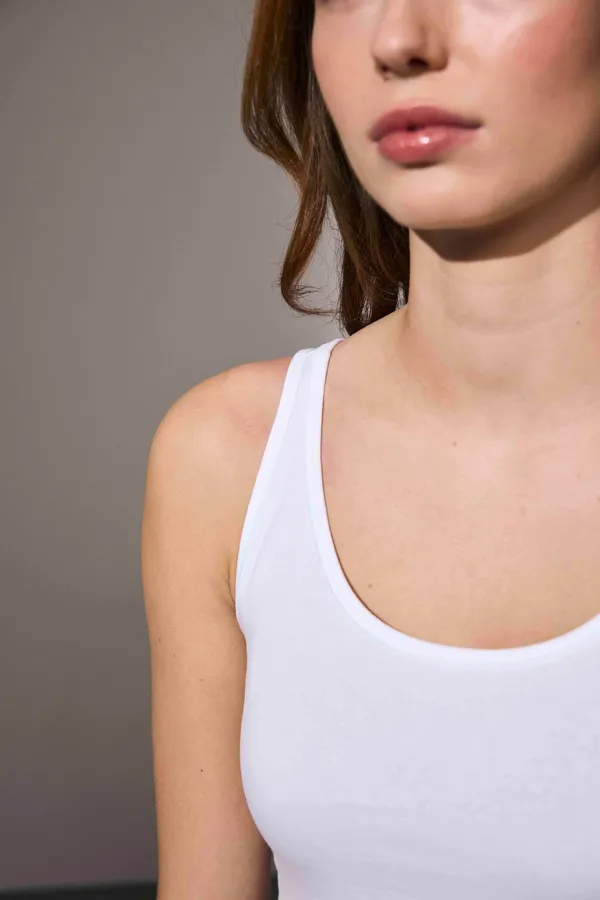 Tanktop | Stretch | Damen Weiss