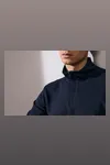 PRO Wear CARE Cardigan | ungebürstet | ¼ Zip Navy