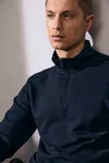 PRO Wear CARE Cardigan | ungebürstet | ¼ Zip Navy