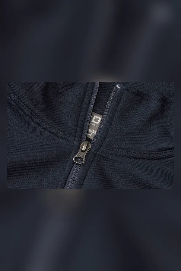 PRO Wear CARE Cardigan | ungebürstet | ¼ Zip Navy