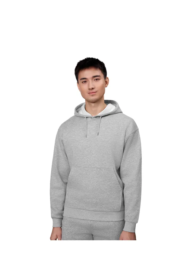 Hoodie | Kängurutasche | unisex Grau meliert