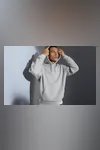 Hoodie | Kängurutasche | unisex Grau meliert