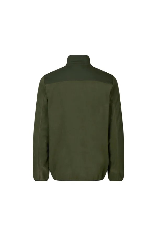 Fleecejacke | eingefasst Oliv