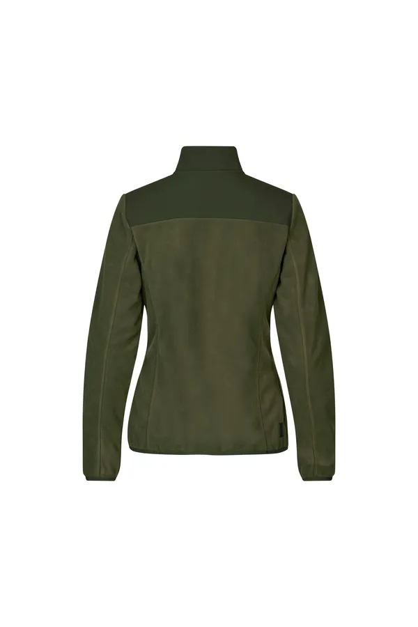 Fleecejacke | eingesfasst | Damen Oliv