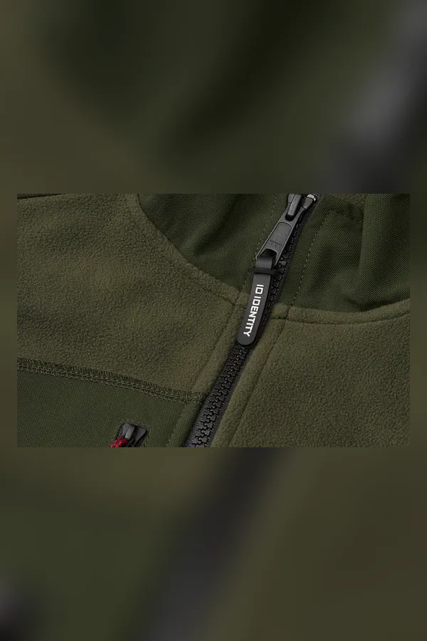 Fleeceweste | eingefasst | Damen Oliv