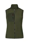 Fleeceweste | eingefasst | Damen Oliv