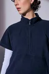 Fleece Tunika | unisex Navy