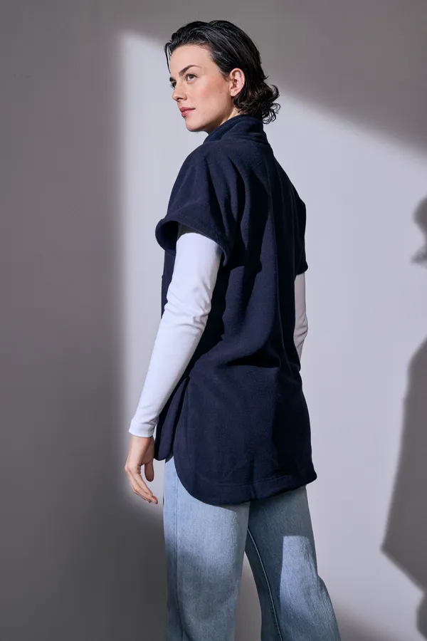 Fleece Tunika | unisex Navy