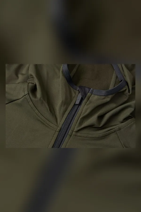 GEYSER stretch hoodie | Damen Oliv