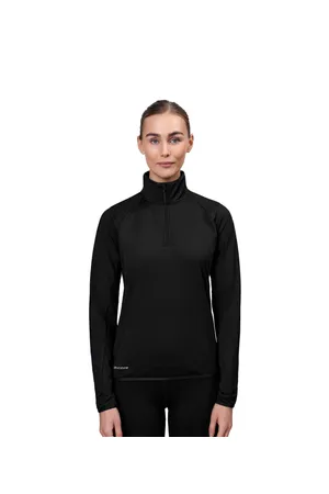 GEYSER stretch trainer | ¼ zip | Damen Schwarz