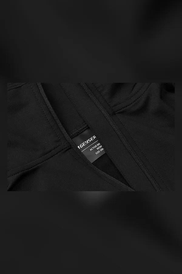 GEYSER stretch trainer | ¼ zip | Damen Schwarz