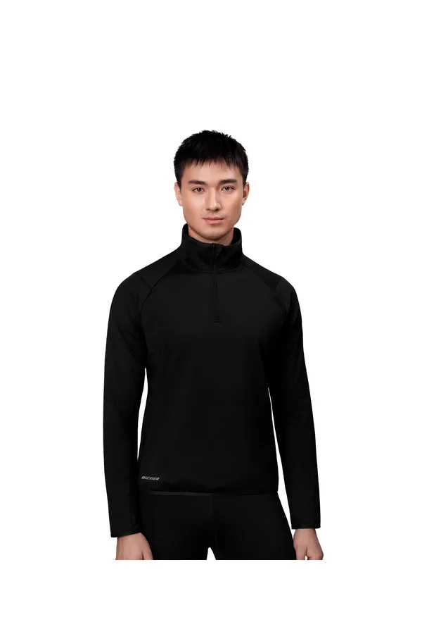 GEYSER stretch trainer | ¼ zip Schwarz