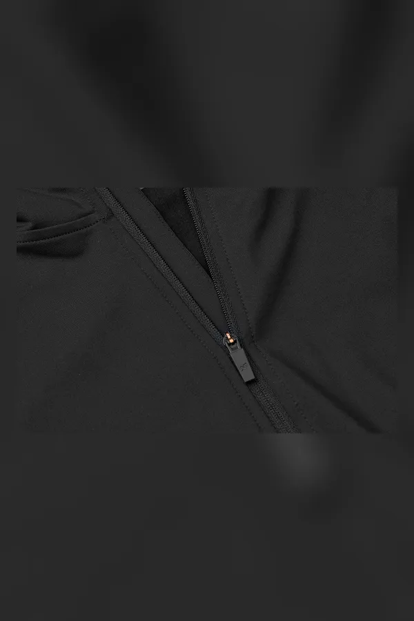 GEYSER stretch trainer | ¼ zip Schwarz