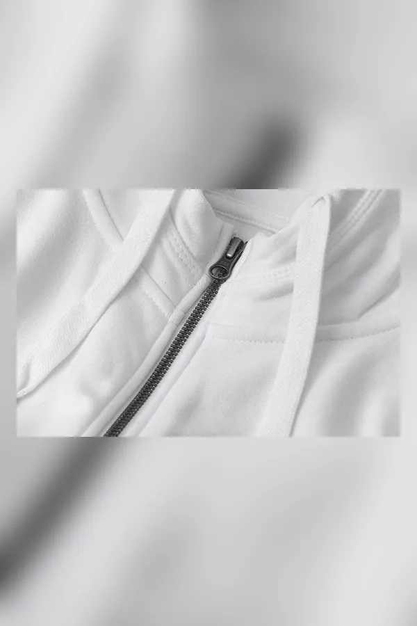 CORE Hoodie | Reißverschluss Weiss