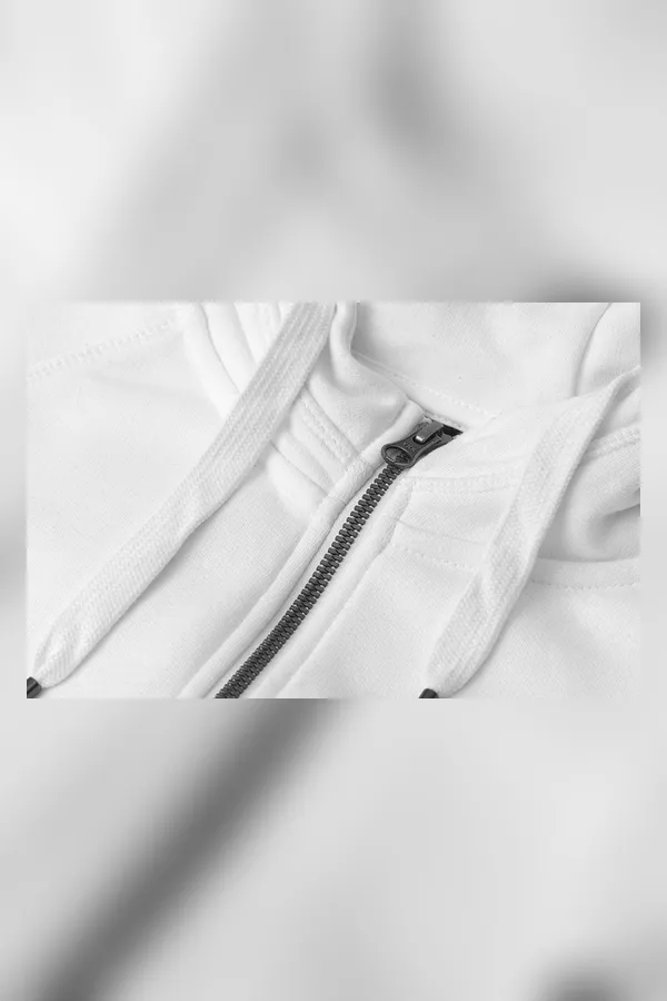 CORE Hoodie | Reißverschluss | Damen Weiss