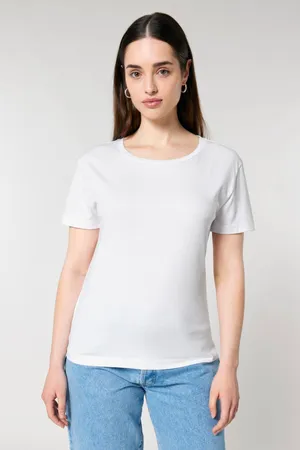 Das Damen-T-Shirt mit weitem Rundhalsausschnitt