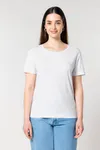 Das Damen-T-Shirt mit weitem Rundhalsausschnitt