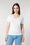 Das Damen-T-Shirt mit V-Ausschnitt