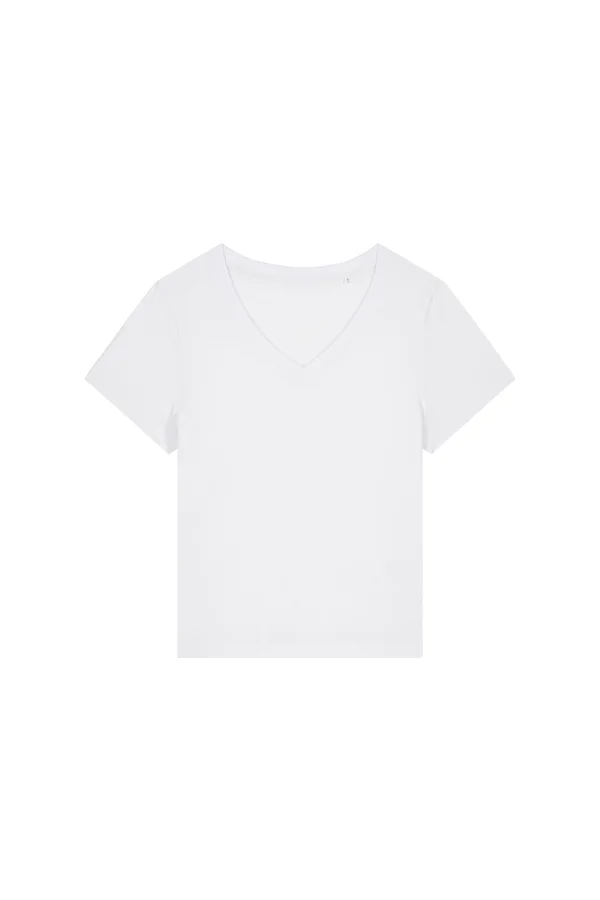 Das Damen-T-Shirt mit V-Ausschnitt