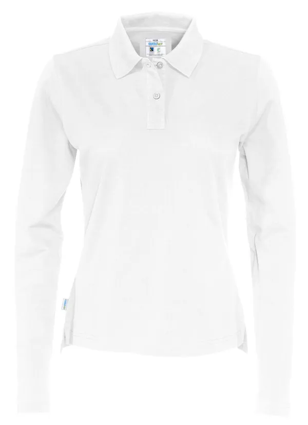 POLO PIQUE LONG SLEEVE LADY - GOTS GECERTIFICEERD