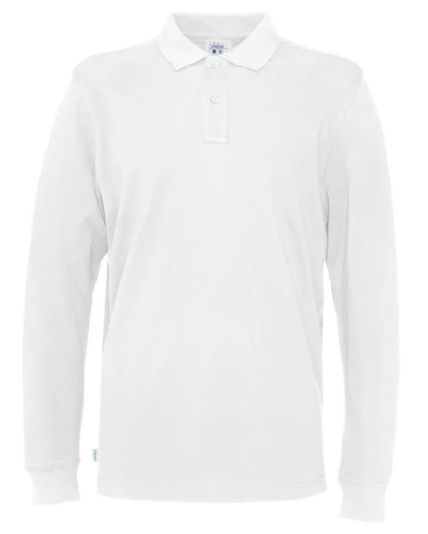 POLO PIQUE LONG SLEEVE MAN - GOTS GECERTIFICEERD